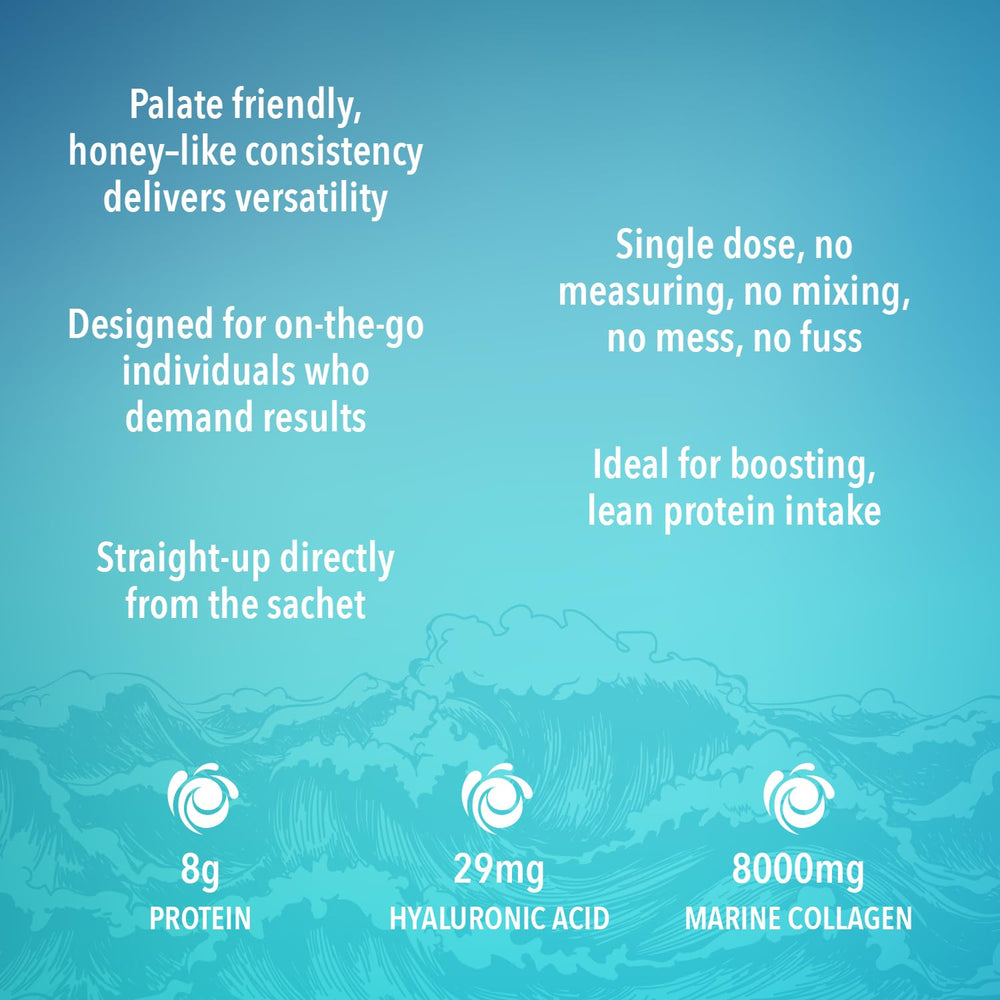 Nutrition facts and ingredients including Hyaluronic Acid and Vitamin C