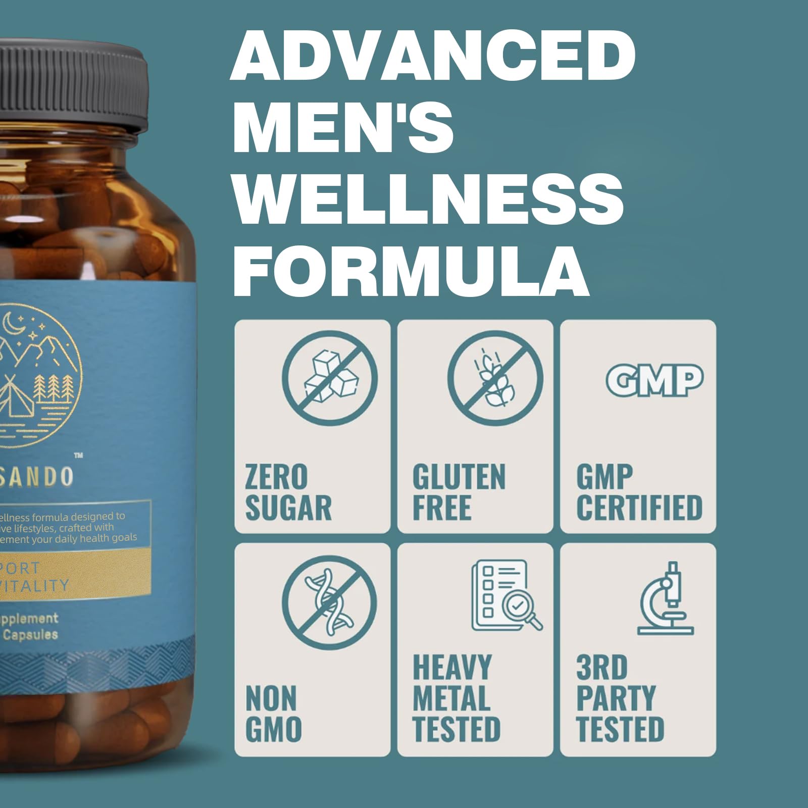 Ardocme Advanced Supplement capsules offer convenient daily energy support.