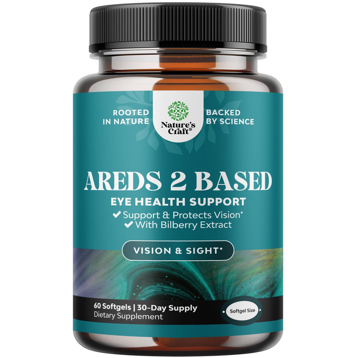 AREDS 2 eye health supplement bottle and packaging
