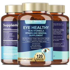 AREDS 2 Eye Vitamins bottle with Bilberry Extract and Omega-3 (120 capsules)