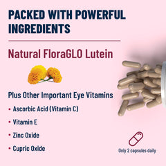 Close-up of AREDS Lutein Eye Vitamins capsules