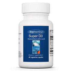 Bottle of Allergy Research Group Super D3 dietary supplement