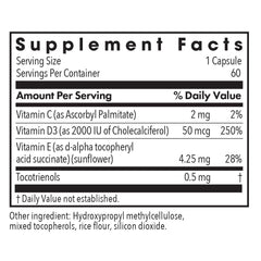 Super D3 capsules in a clear bottle