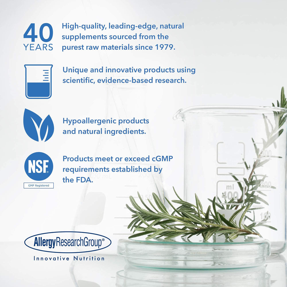 Doctor-developed hypoallergenic formulation by Allergy Research Group