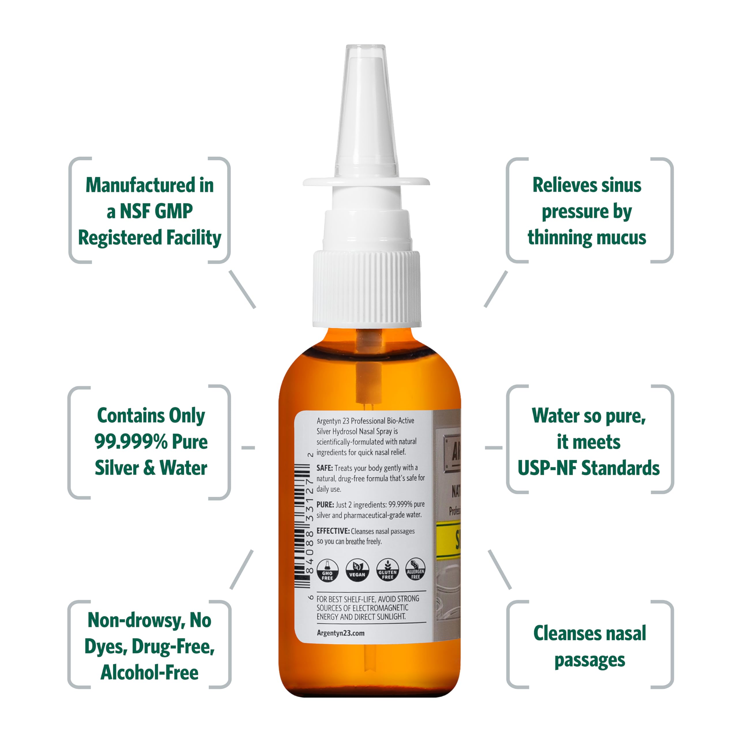 Argentyn 23 Sinus Support bottle and carton