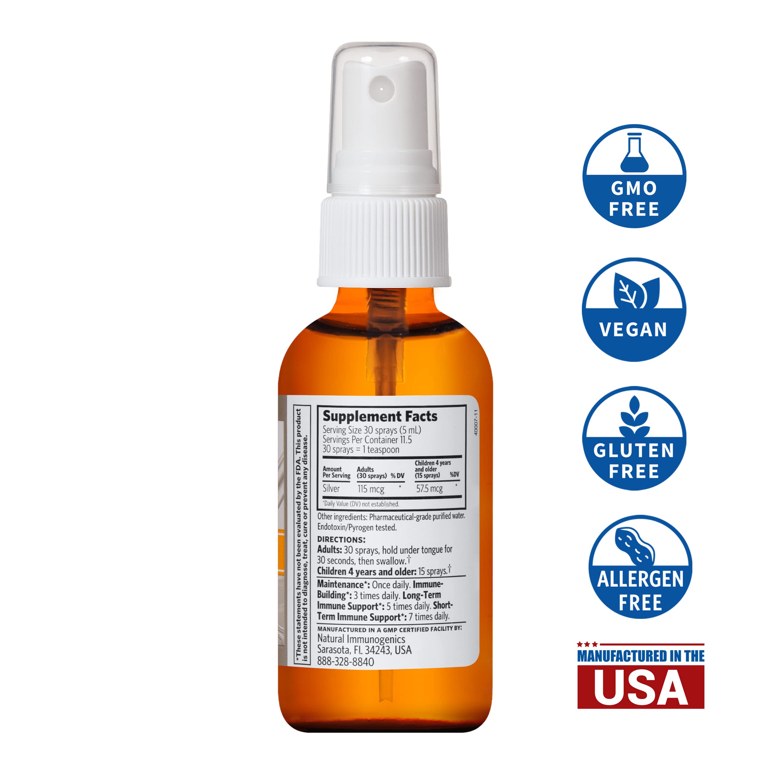 Front view of Argentyn 23 bottle and label