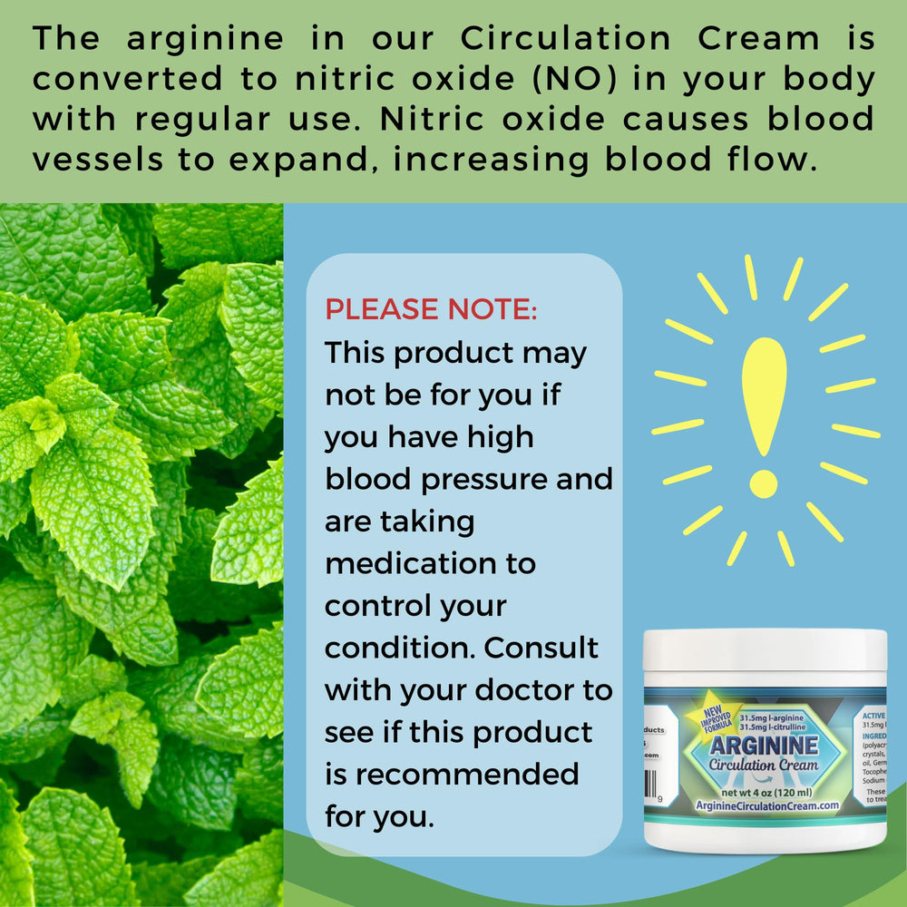 Ingredients: menthol, L-arginine, L-citrulline