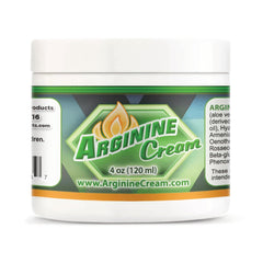 Arginine Cream 4 oz front label