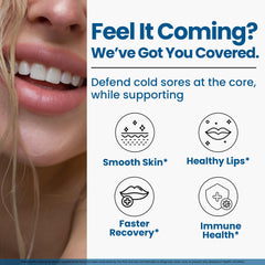 Graphic illustrating arginine regulation for cold sore relief