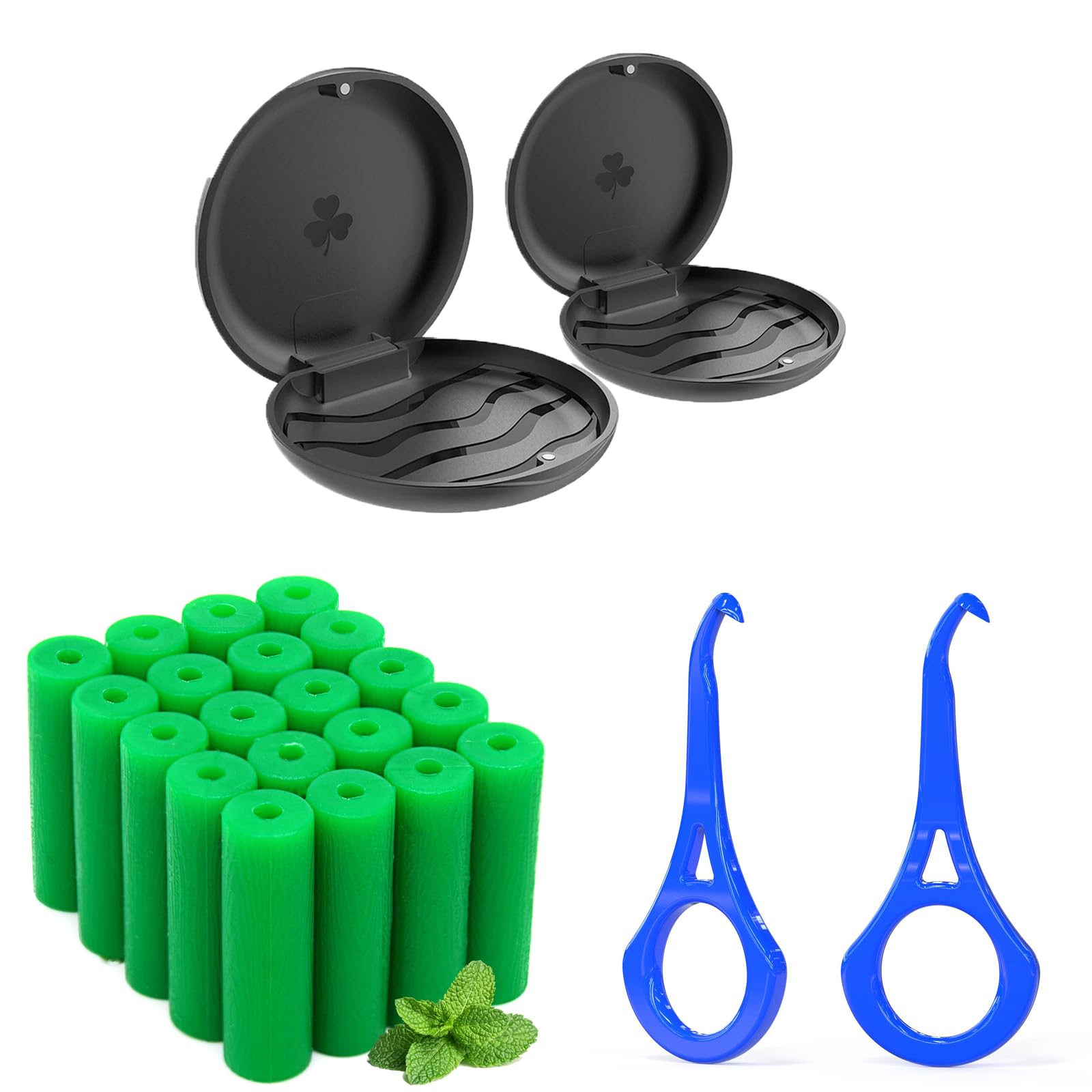 ARGOMAX 2-pack retainer case black front view