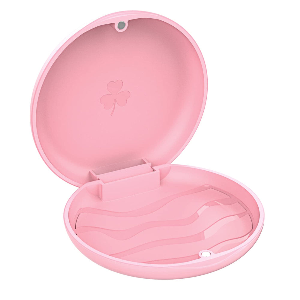 ARGOMAX pink retainer case branding and magnetic latch