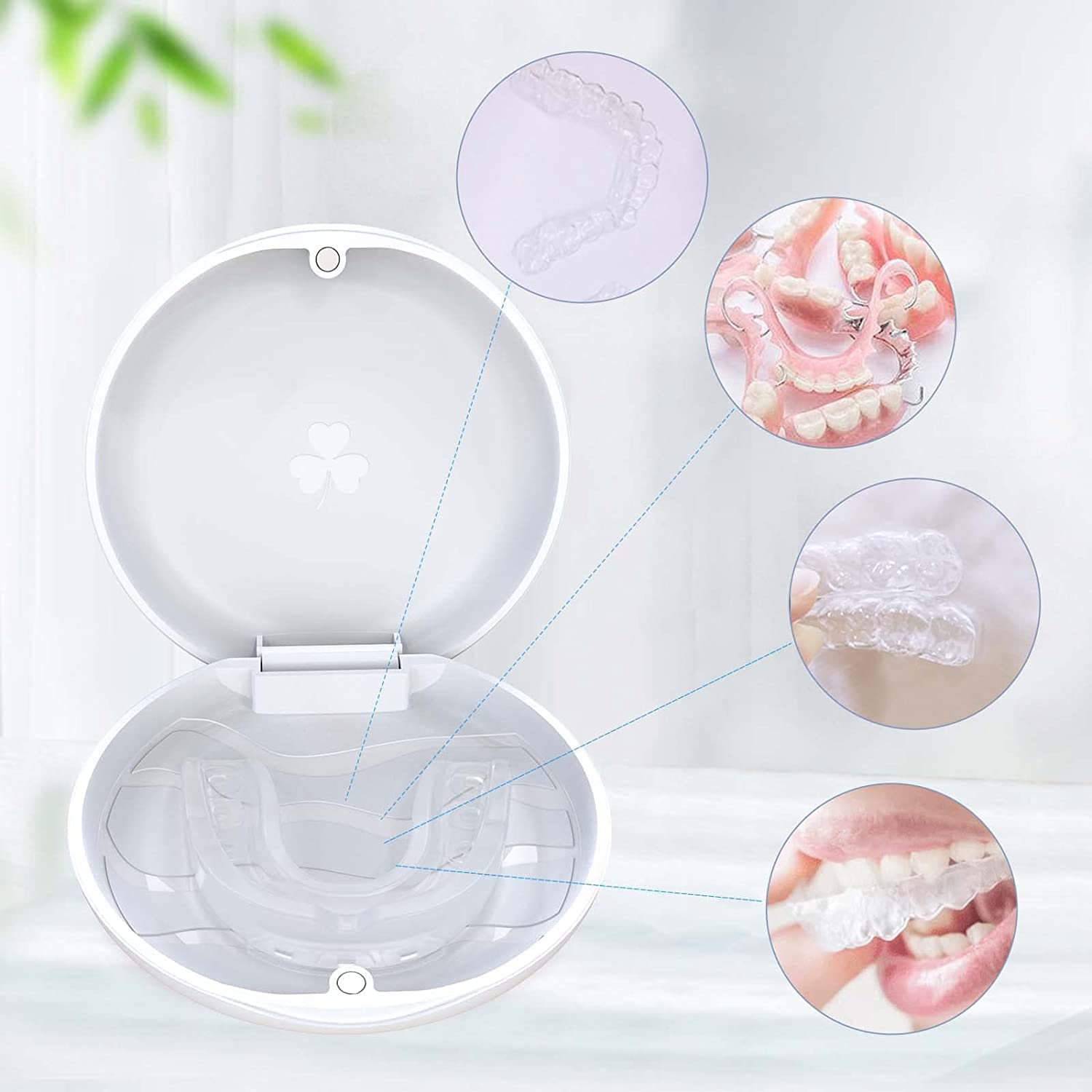 ARGOMAX aligner case open showing compartments