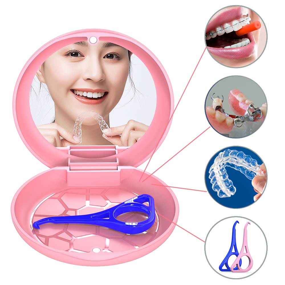 Compact portable denture bath box dimensions diagram