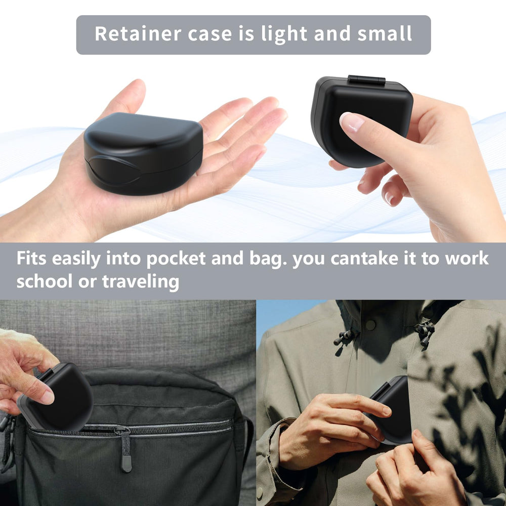 Portable denture case suitable for home, office, and car