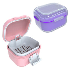 ARGOMAX denture cup dark purple front view