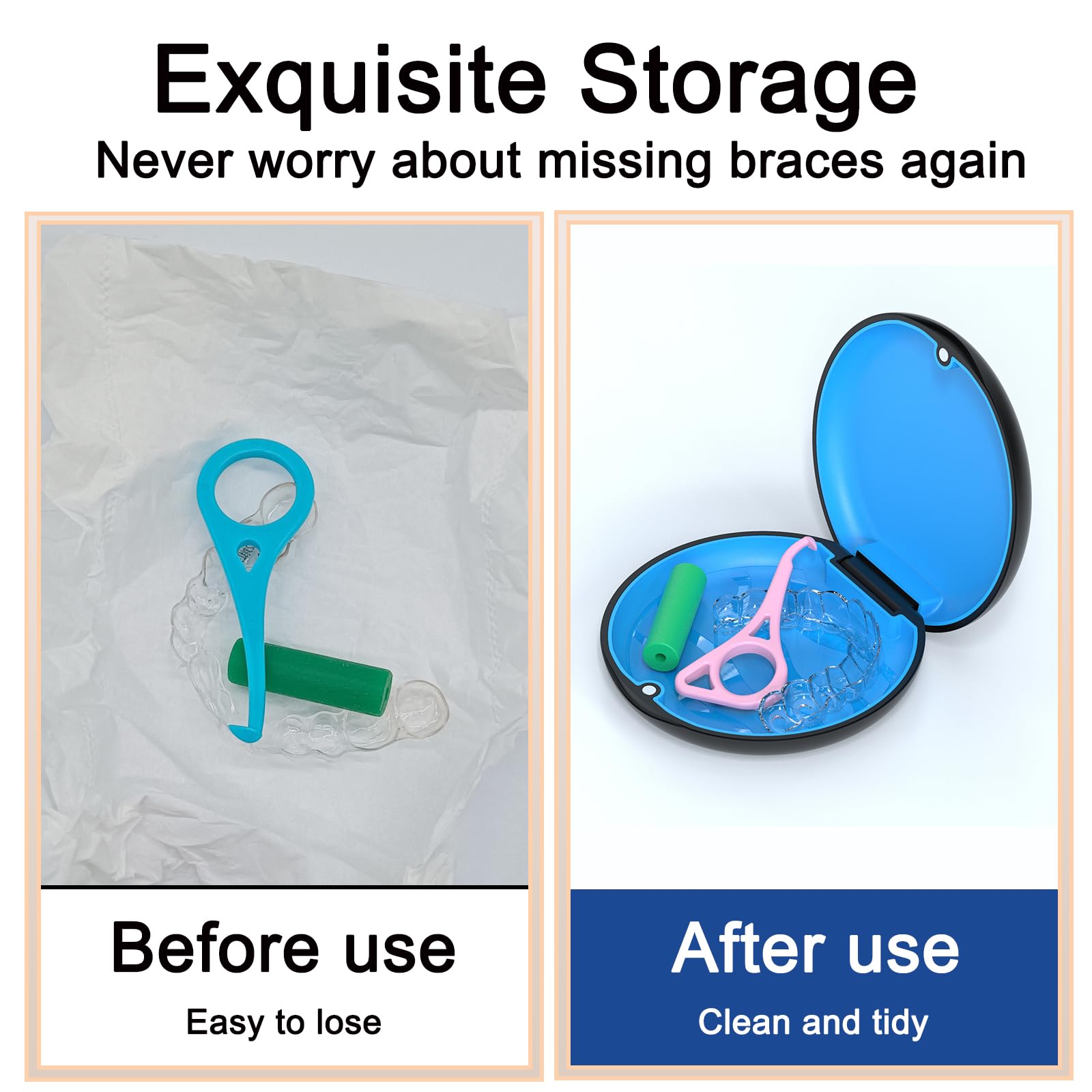 Food-grade silicone cartridge used in ARGOMAX aligner/retainer case