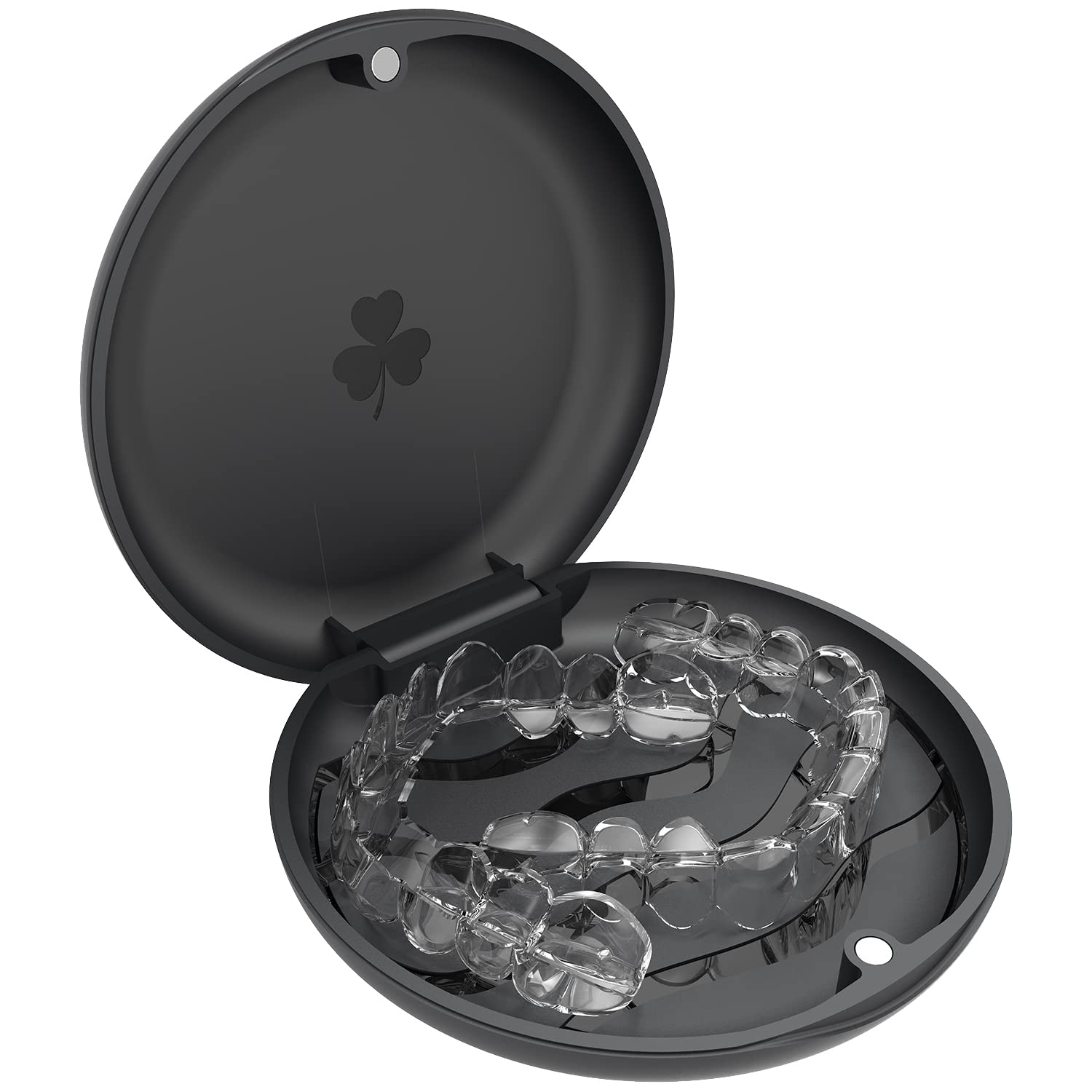 Upper storage compartment with magnetic hinges