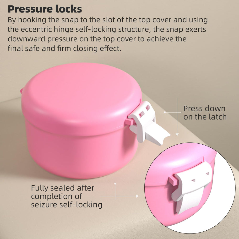 Interior capacity about 250ml for soaking dentures and retainers