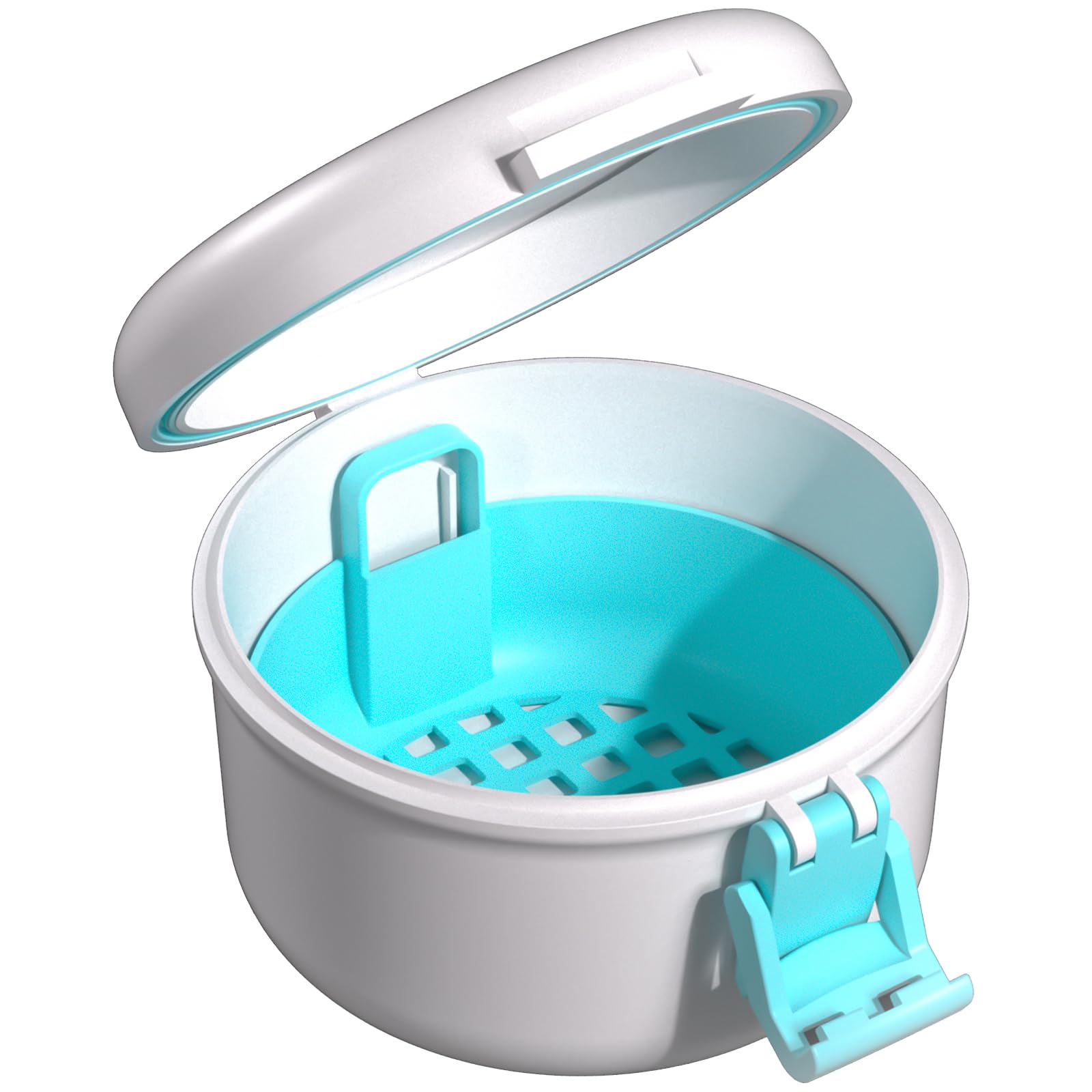 Close-up of durable 3mm plastic shell and metal hinge shaft