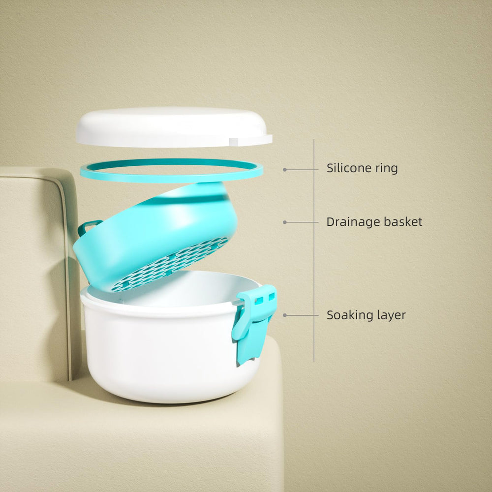 Premium ABS plastic and food-grade silicone materials