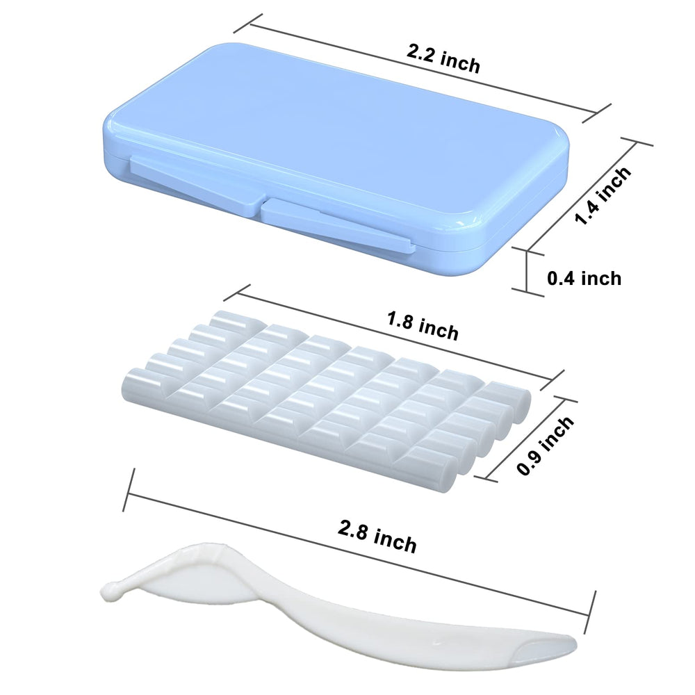 Portable braces wax kit for travel and daily use