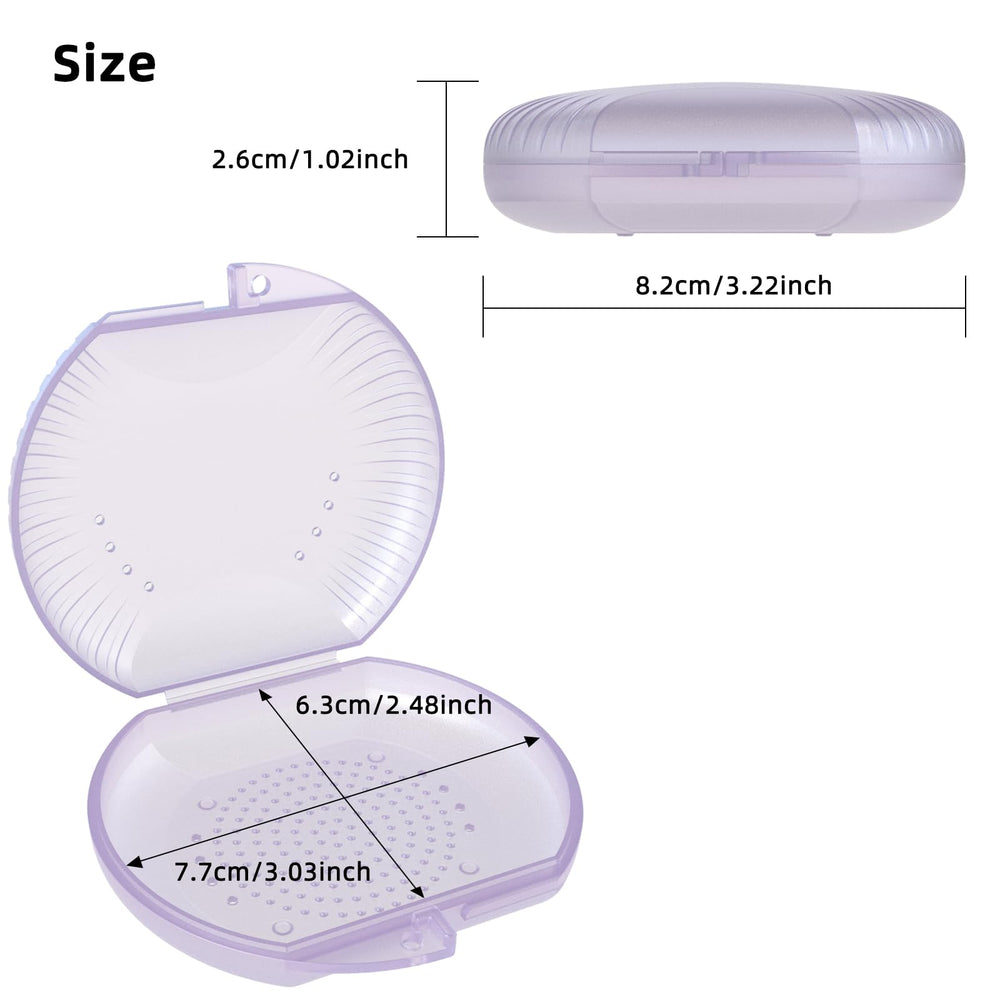 ARGOMAX purple orthodontic case - interior view