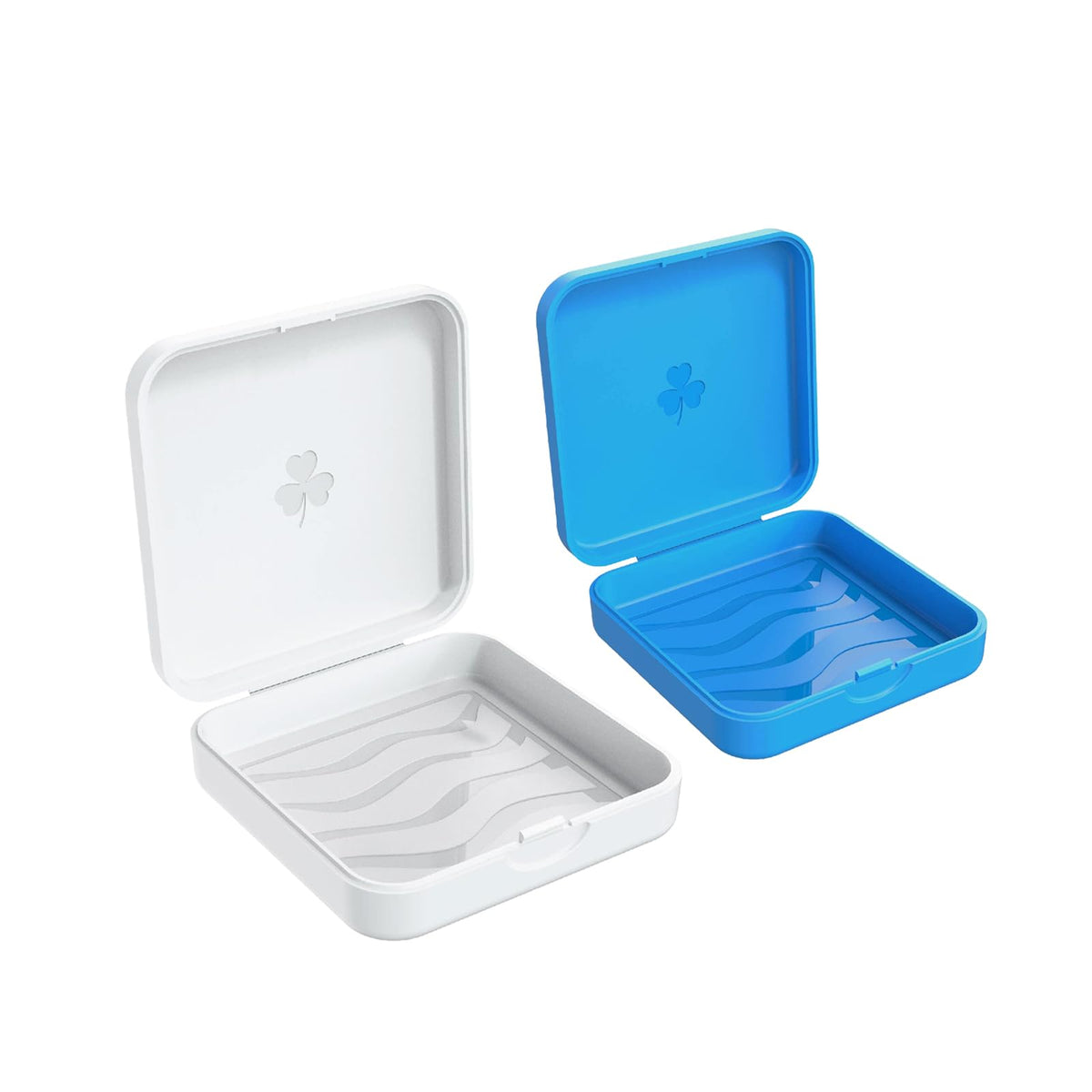 ARGOMAX white retainer case with snap-on lid