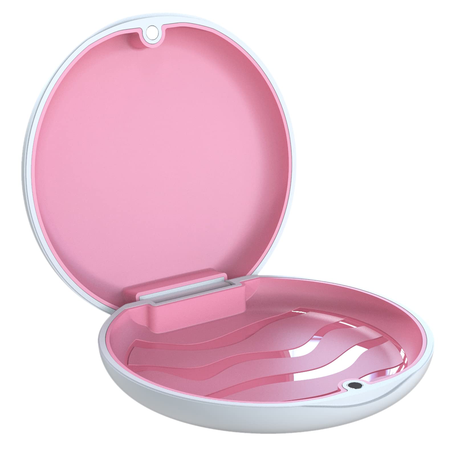 Interior capacity of 8.5 x 7.5 x 5.5 cm for soaking dentures