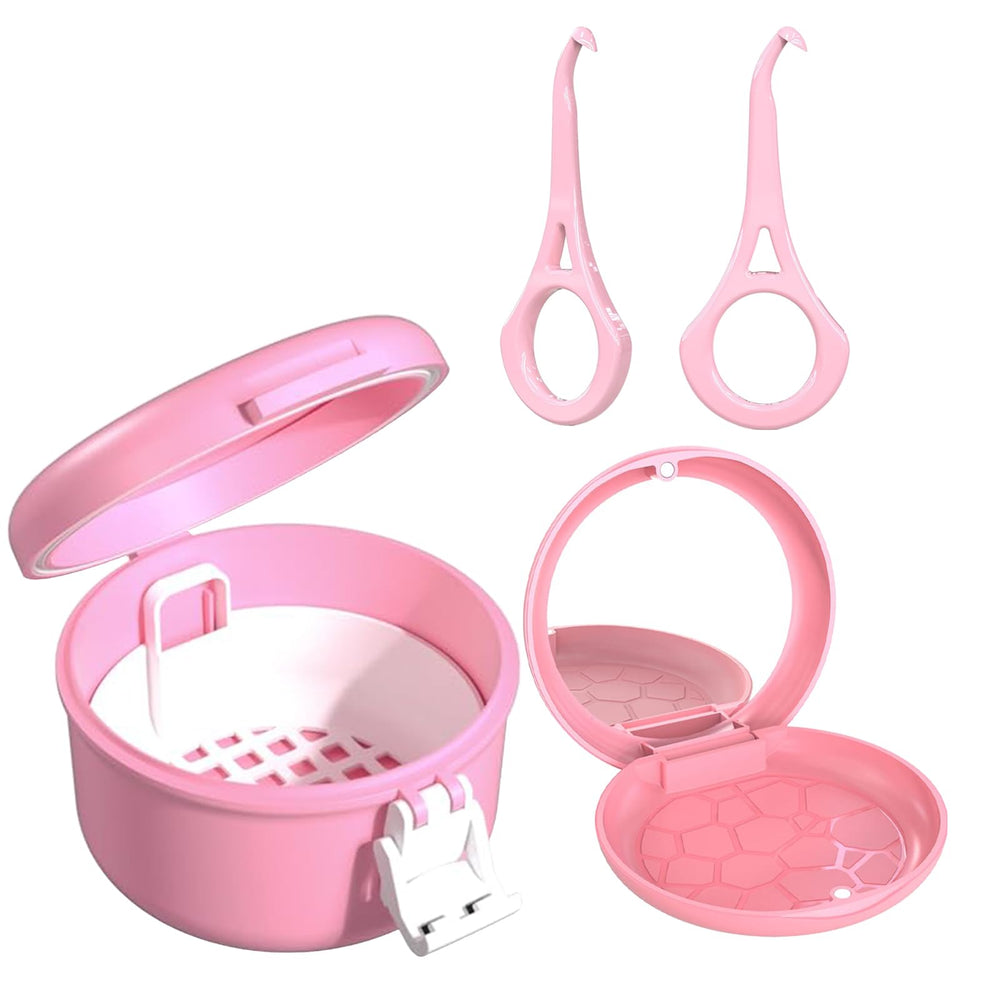 Open ARGOMAX leak-proof retainer cleaner case interior