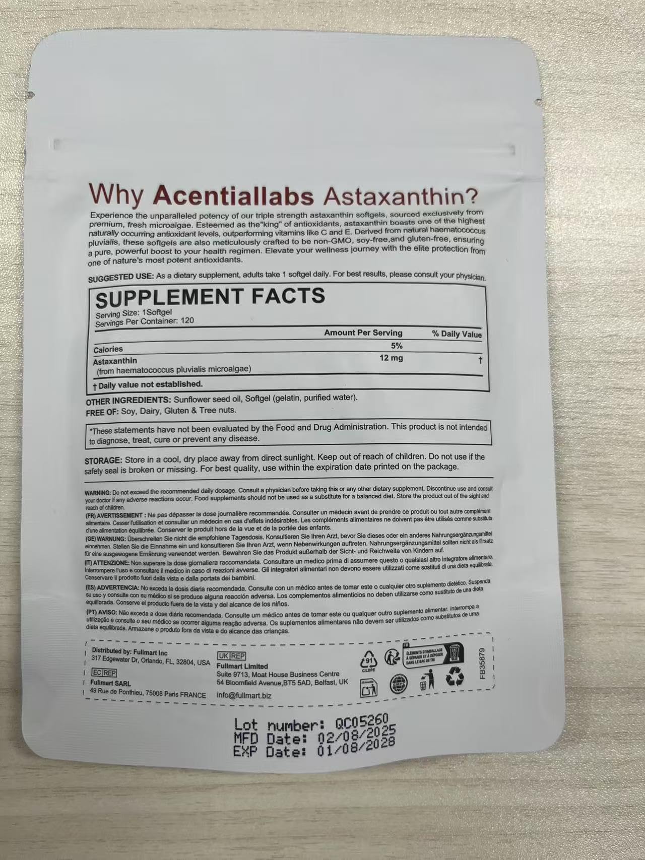 Visual benefits: eye, joint, and skin health support