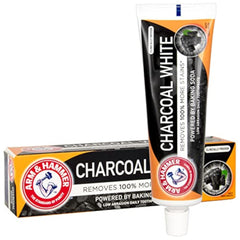Arm & Hammer Charcoal White toothpaste 75ml tube front view