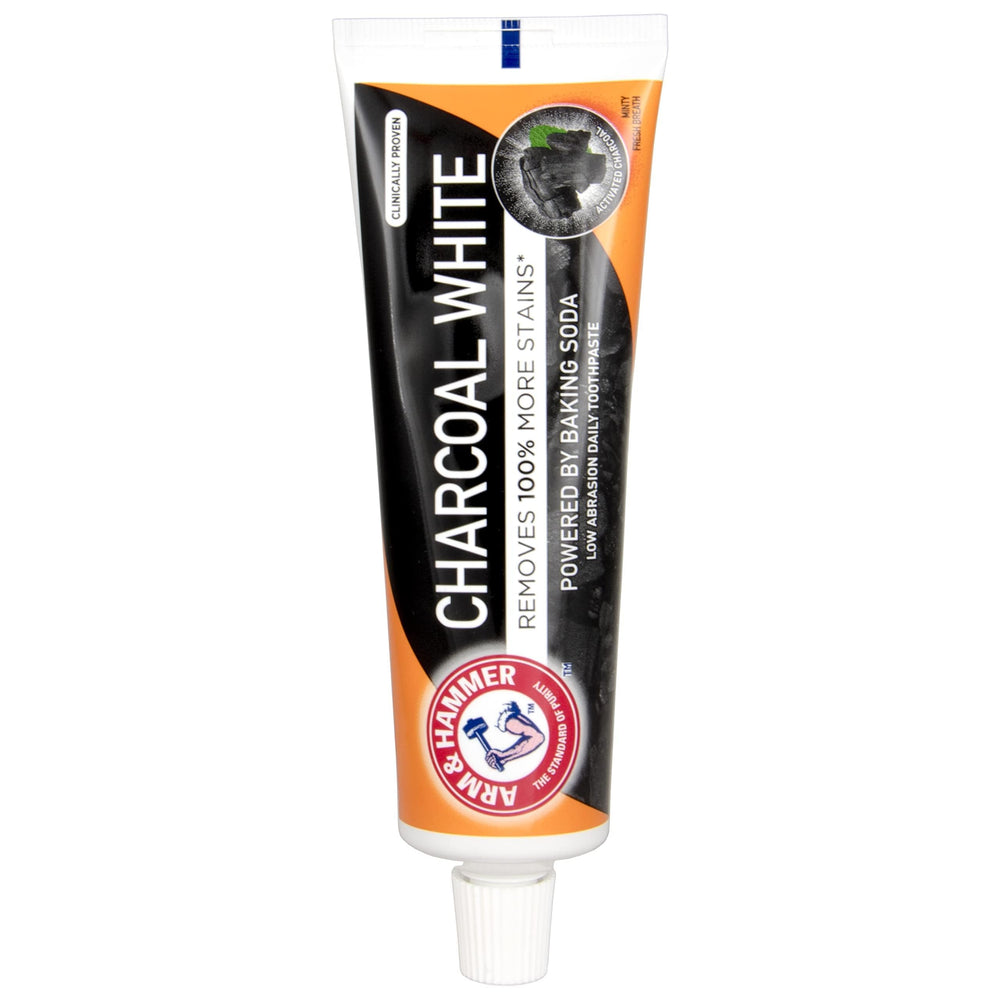 Active Calcium enamel reinforcement label on toothpaste