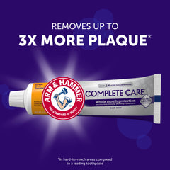 Whitening action powered by baking soda graphic