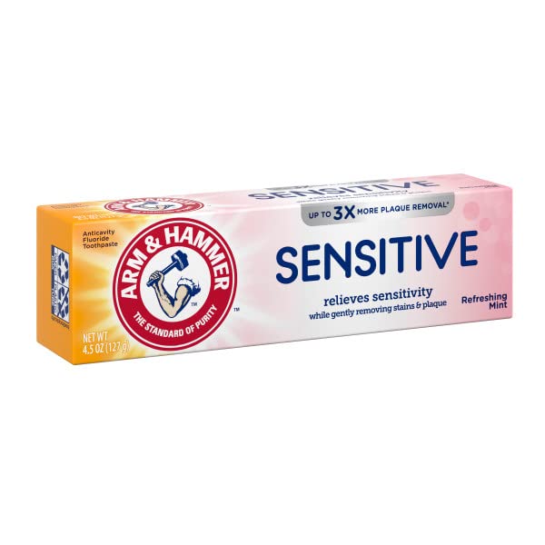 Tube of ARM & HAMMER Sensitive Teeth & Gums Toothpaste