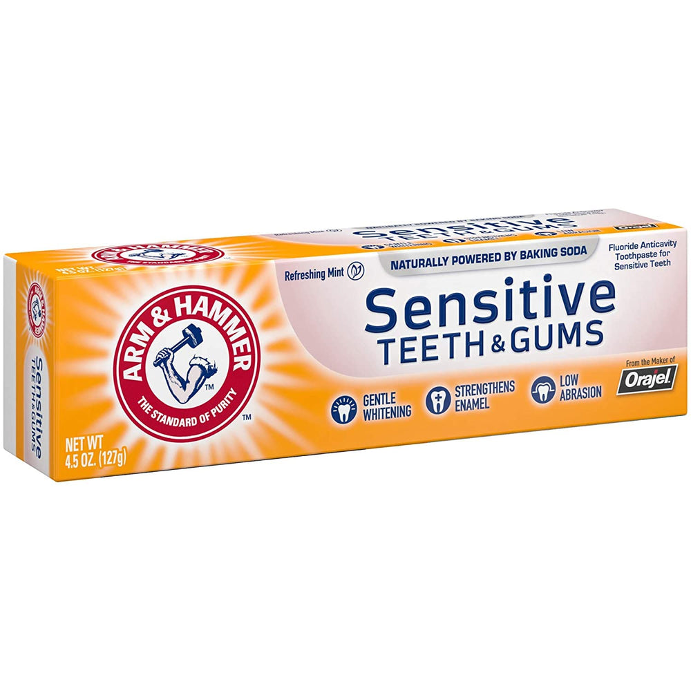 Complete product setup with tubes and box and toothbrush