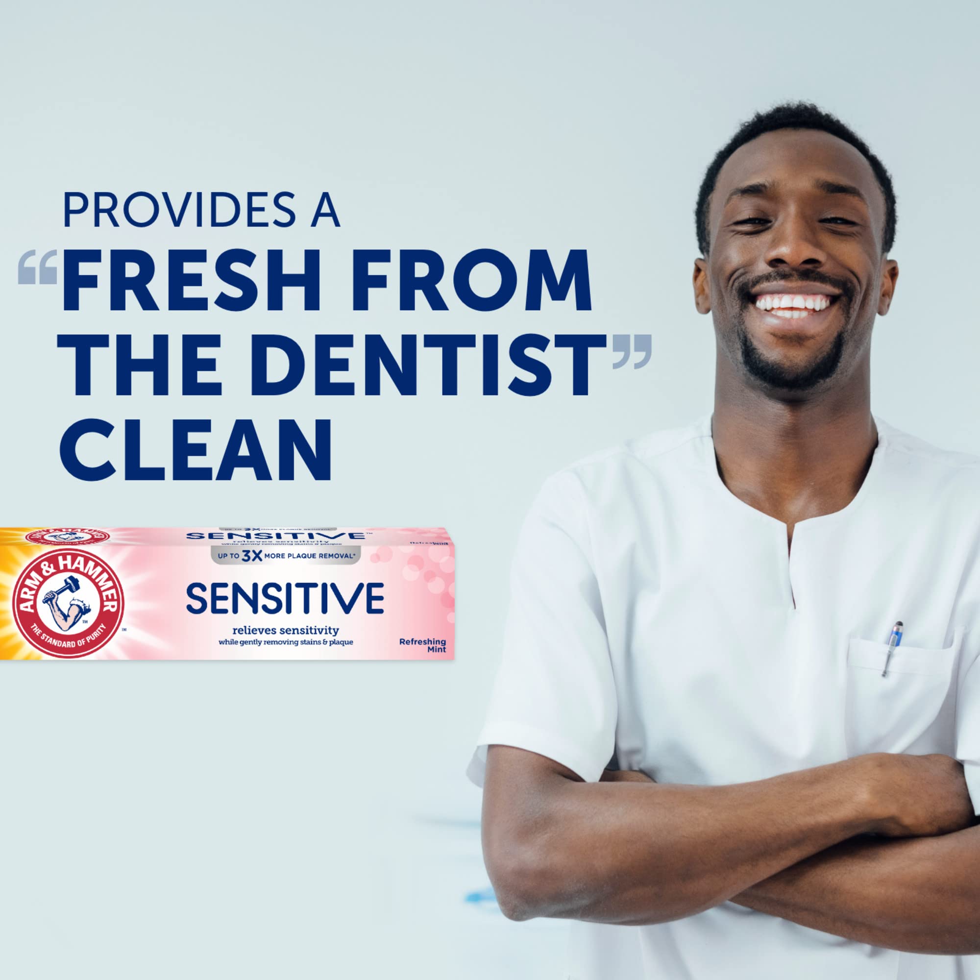 Arm & Hammer branding and product features