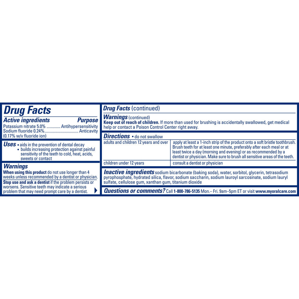 Cavity protection and enamel strengthening features of Arm & Hammer Sensitive Toothpaste