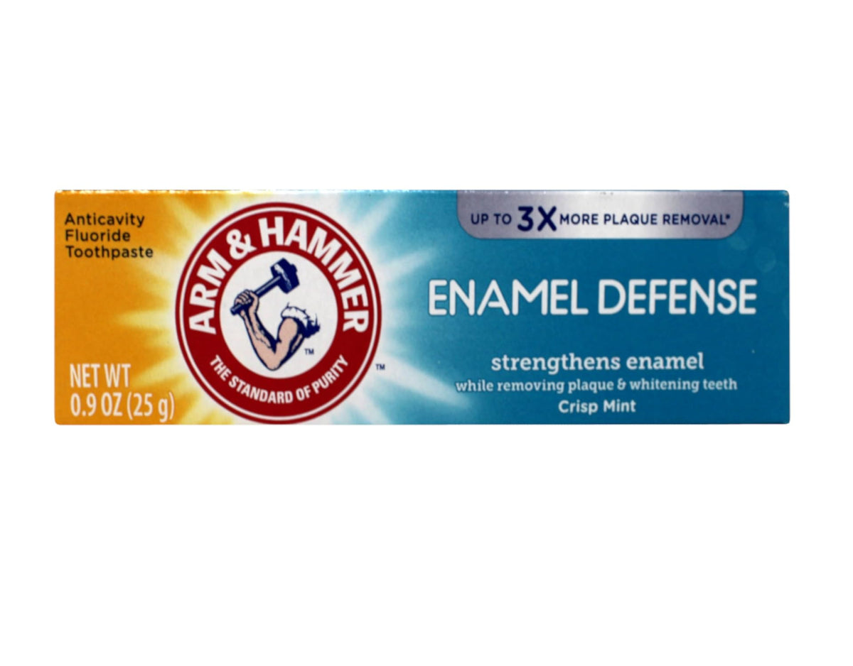 Arm & Hammer Truly Radiant Bright & Strong Whitening Toothpaste 0.9 oz pack of 6 - front view
