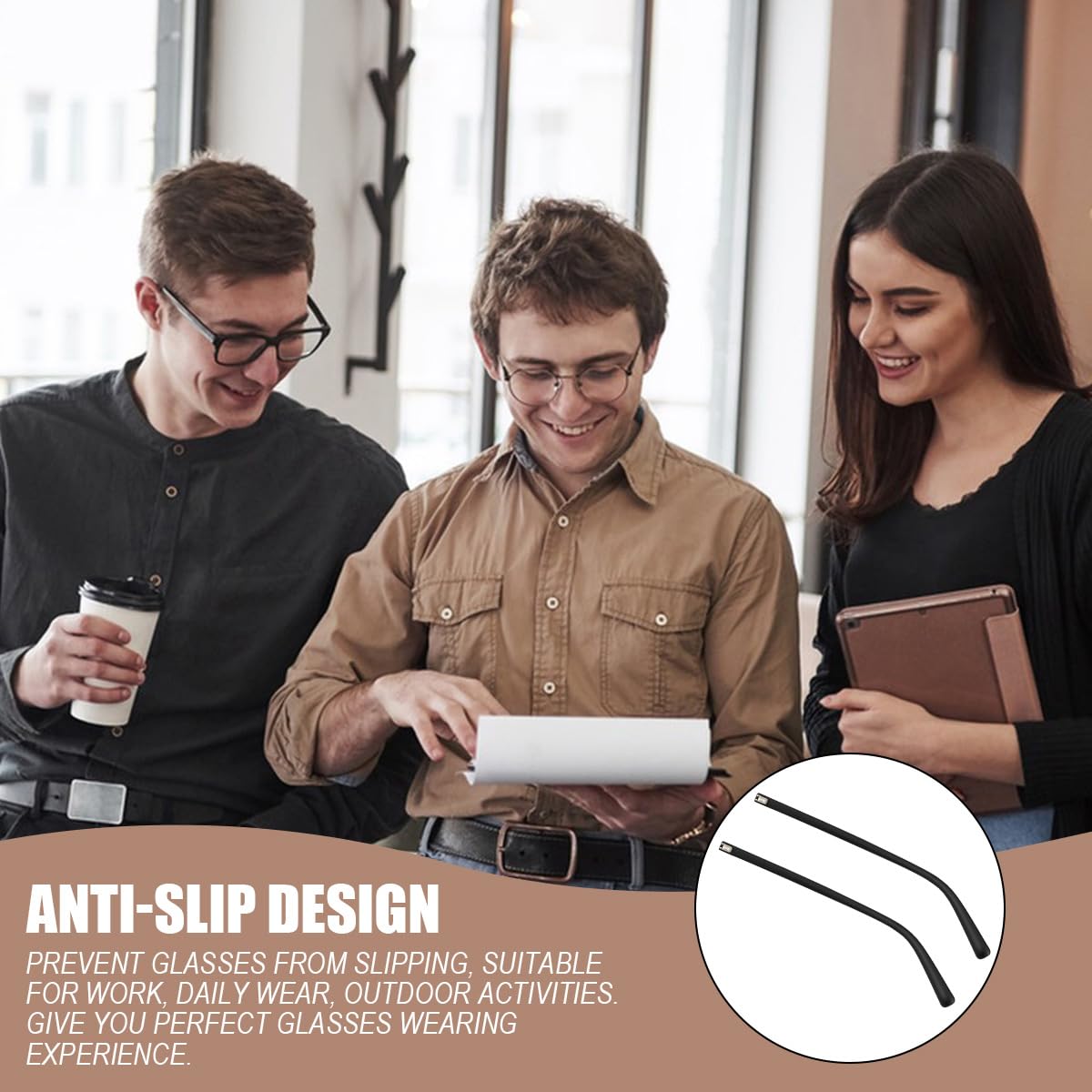 Eyeglasses replacement arm length 140-145mm