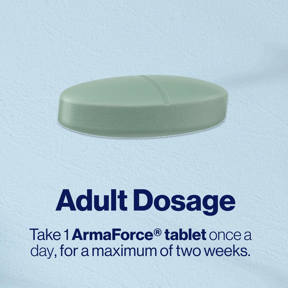 Close-up of tablets for ArmaForce Olive Leaf vegan