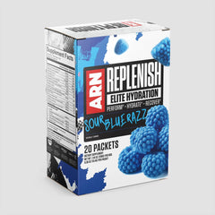 ARN Replenish 20-packets box and packets - Sour Blue Razz