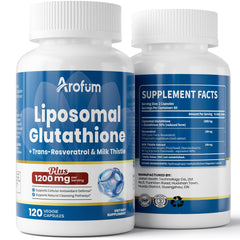Arofum Liposomal Glutathione 1000mg bottle hero image