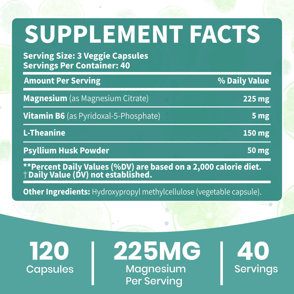 Close-up of smooth magnesium citrate capsules