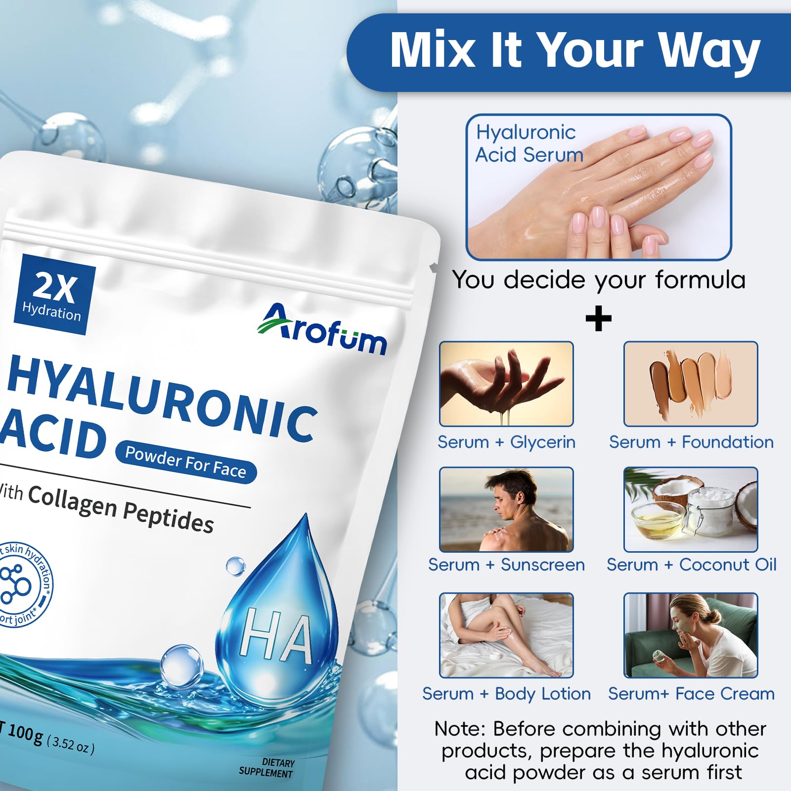 Clean formula labeling gluten-free, paraben-free, preservative-free