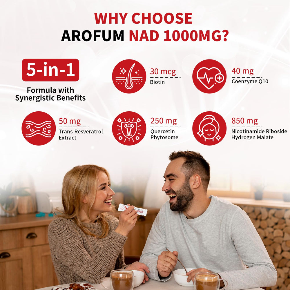 CoQ10 and Biotin in Arofum NAD+ liquid