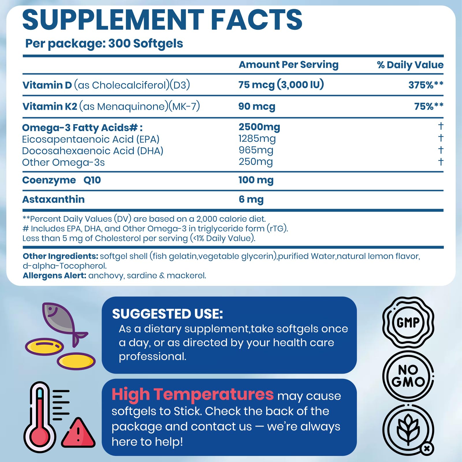 Arofum Omega-3 Lemon flavor packaging front
