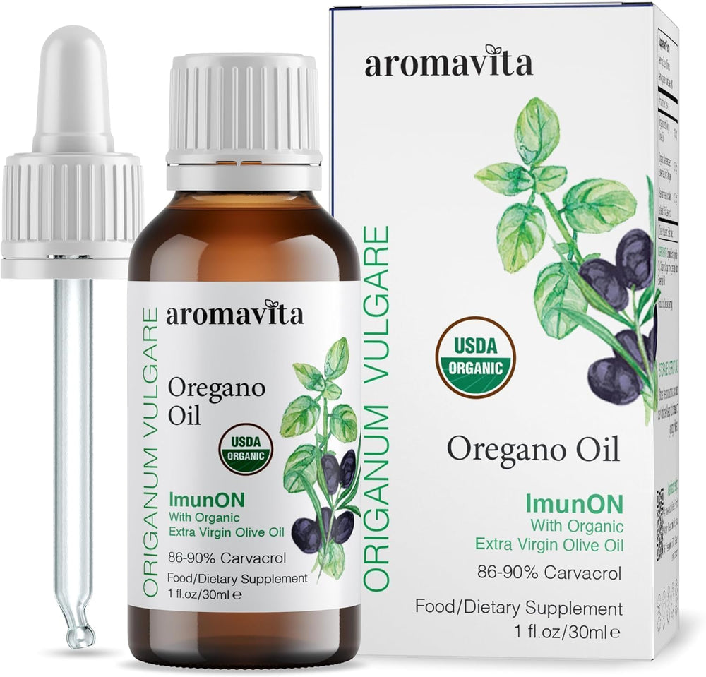 AROMAVITA ImunON Greek oregano oil drops bottle front view