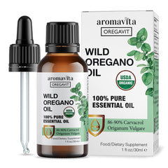 Aromavita Wild Oregano Oil bottle with dropper