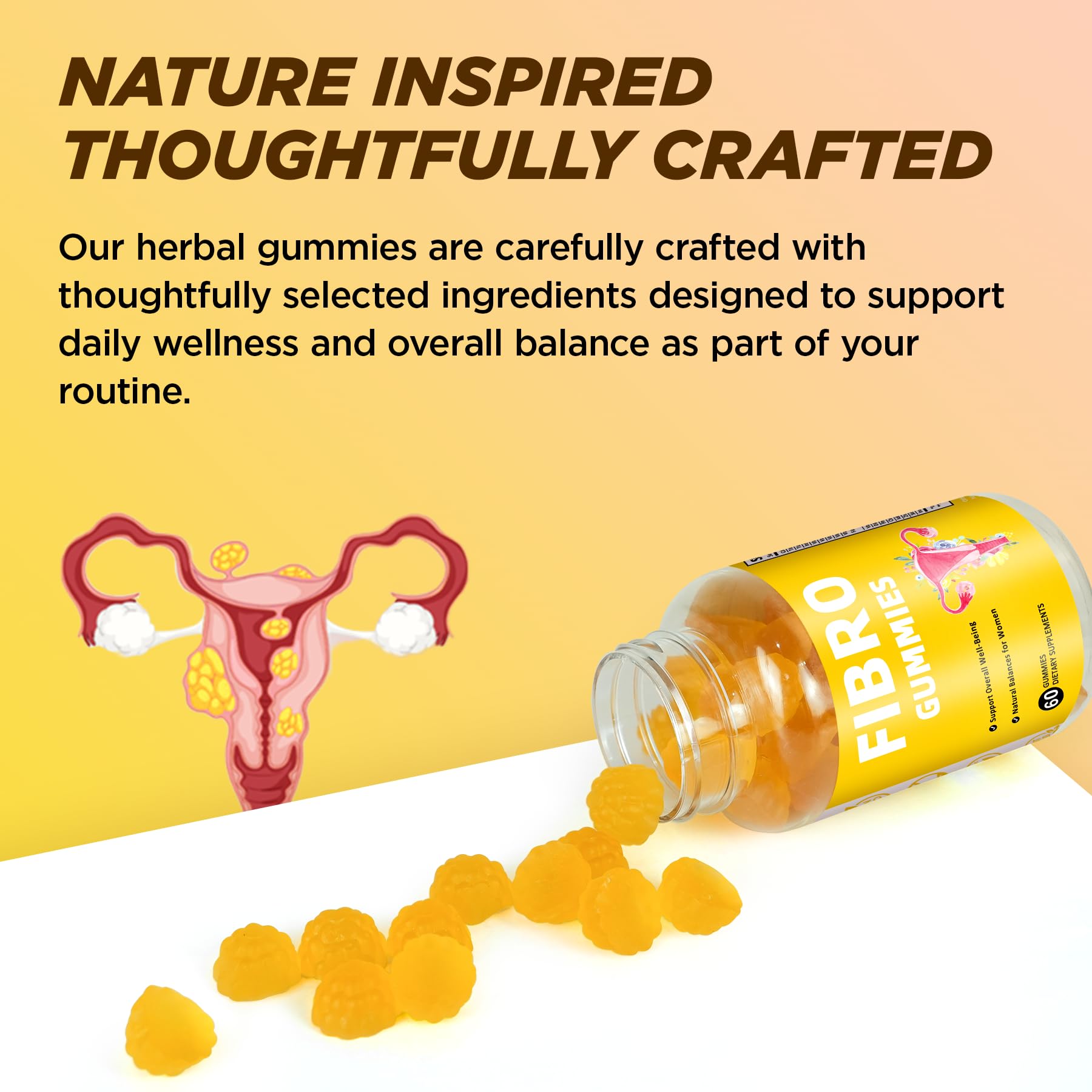 Aromlife gummies placed by breakfast plate showing morning convenience