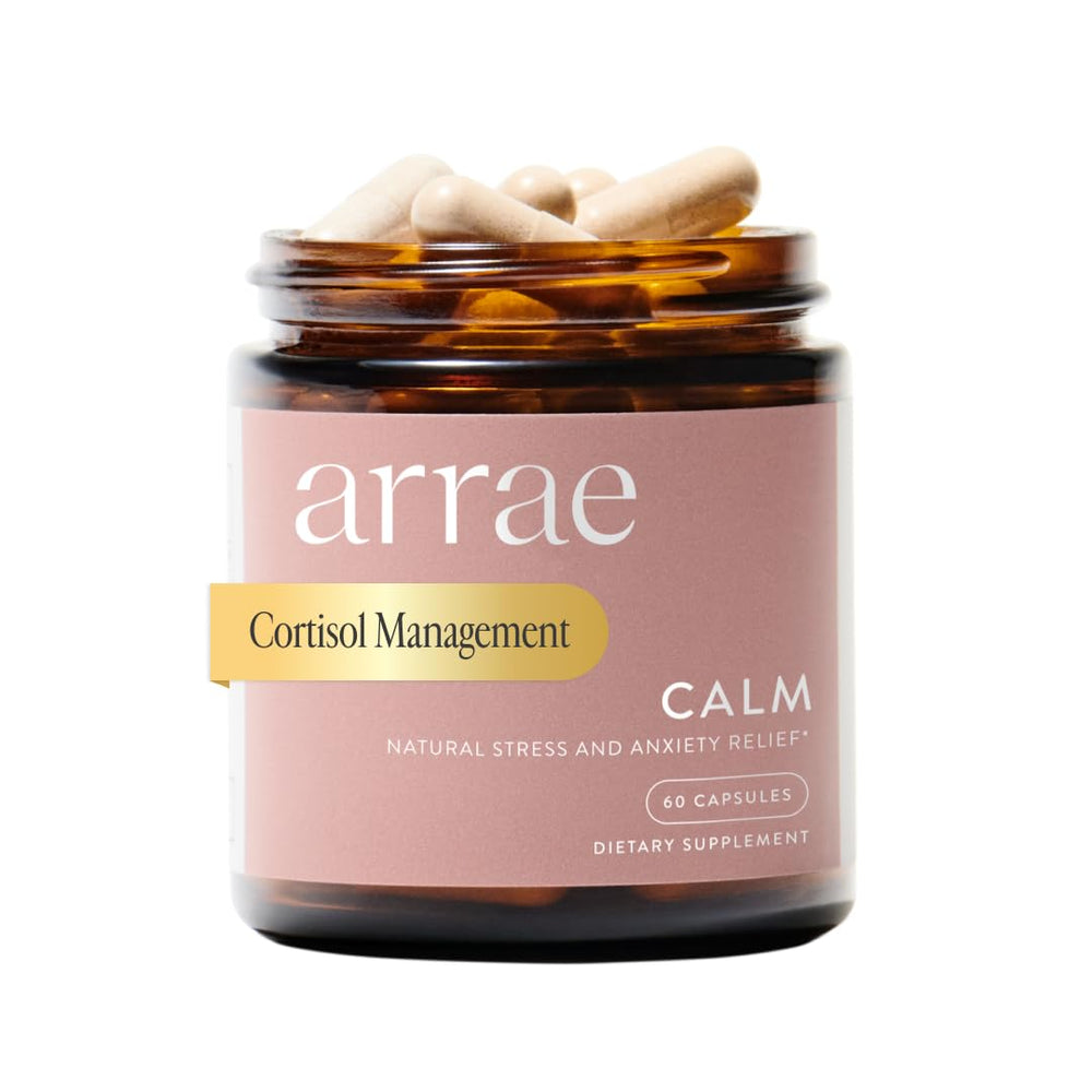 Arrae Calm Cortisol Manager bottle on white background